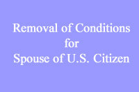 removal of Conditions