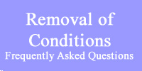 FAQ removal of conditions